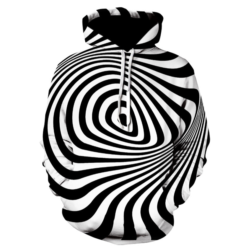 3D Digital Printing Hooded Sweatshirt Fashion Pullover Sweatshirt Sweatshirt