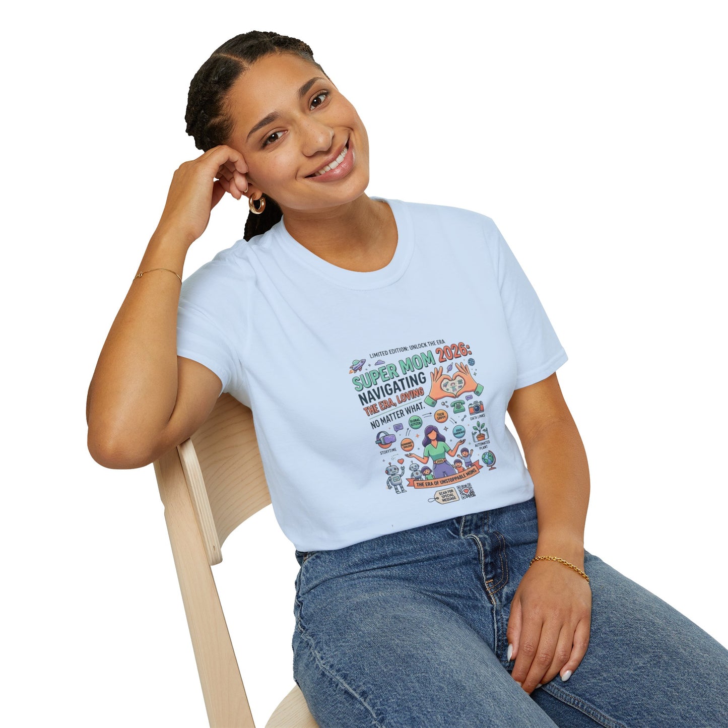Super Mom 2026 T-Shirt - Navigating the Chaos Mom Life Graphic Tee