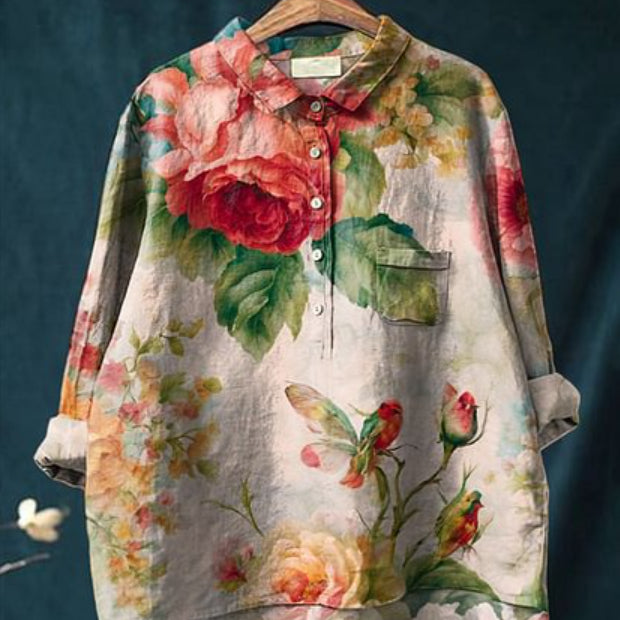 European And American-style Long-sleeve Women's Shirts