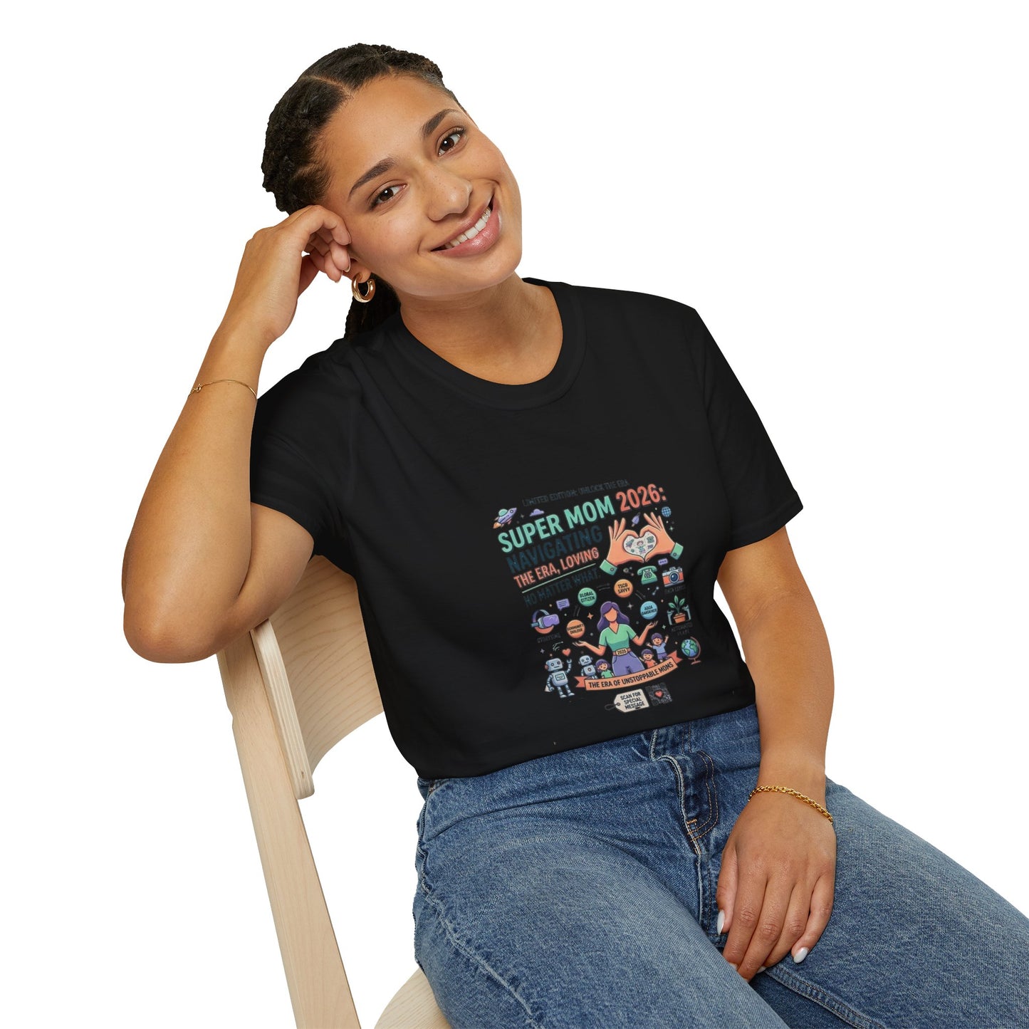Super Mom 2026 T-Shirt - Navigating the Chaos Mom Life Graphic Tee