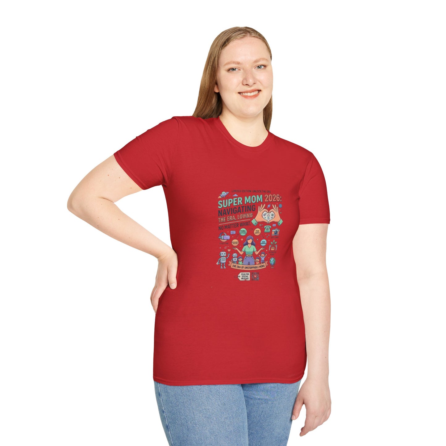 Super Mom 2026 T-Shirt - Navigating the Chaos Mom Life Graphic Tee