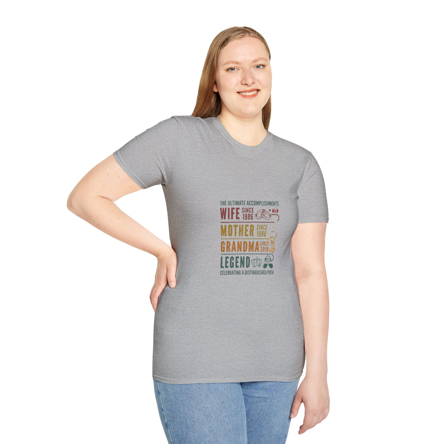 Wife Mother Grandma Legend T-Shirt – Funny Multigenerational Family Tee I Graphic Tee