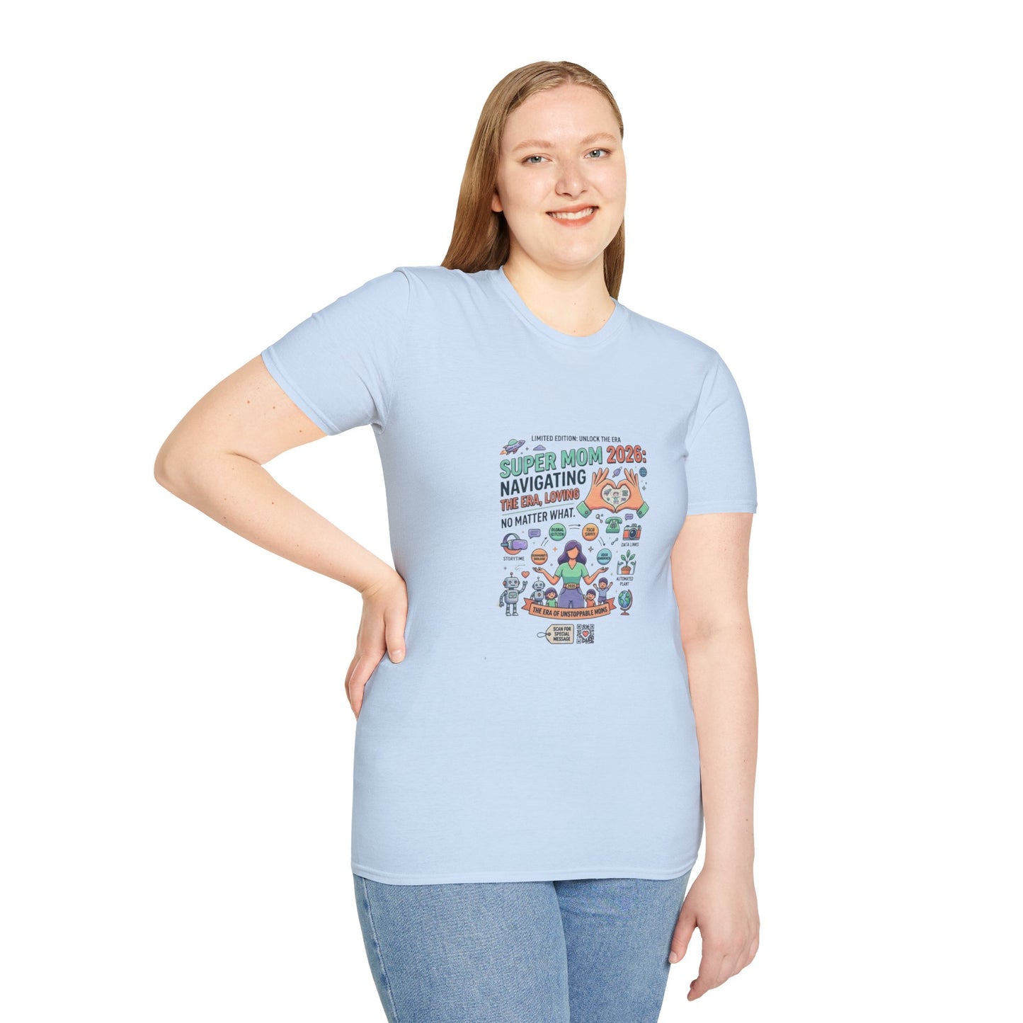 Super Mom 2026 T-Shirt - Navigating the Chaos Mom Life Graphic Tee
