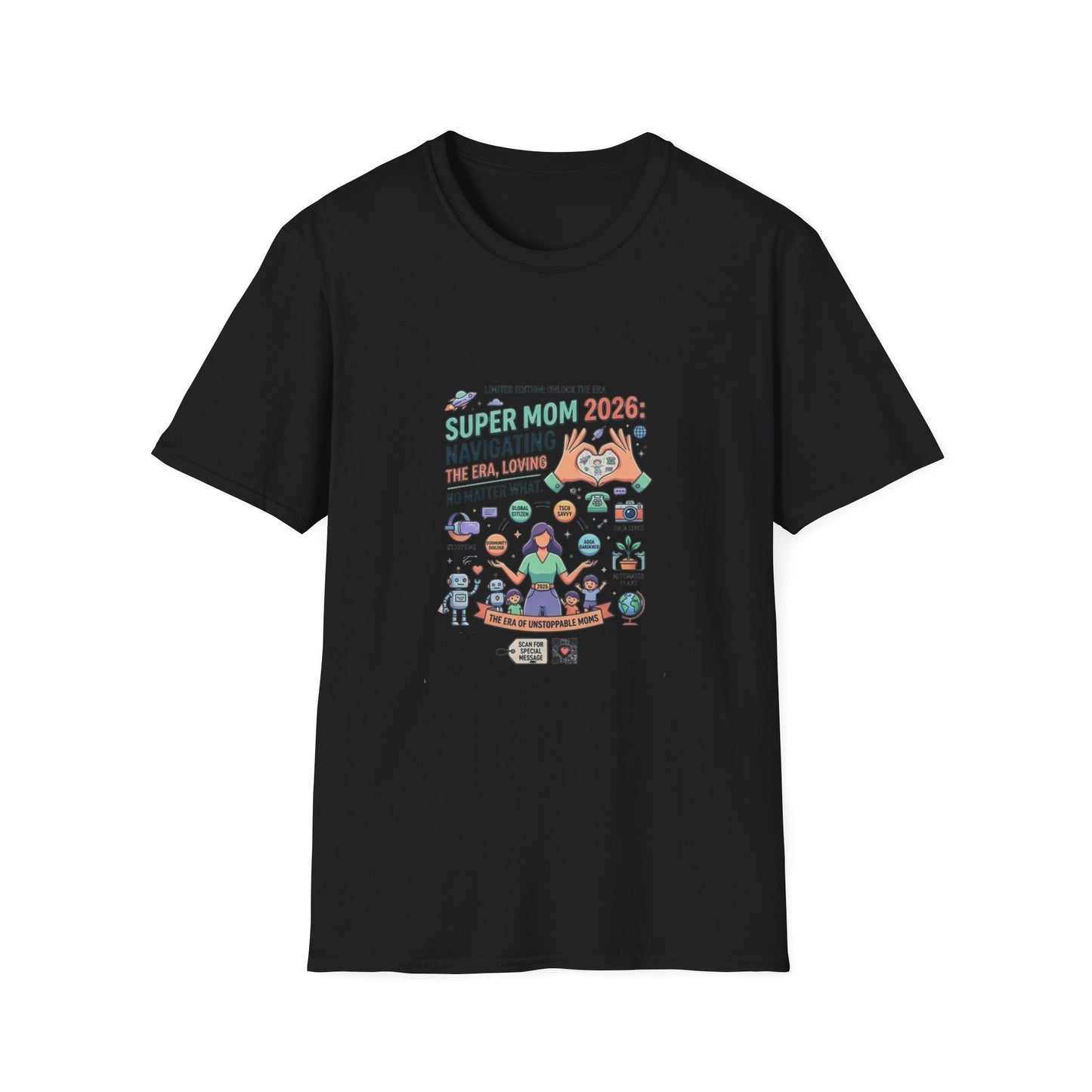 Super Mom 2026 T-Shirt - Navigating the Chaos Mom Life Graphic Tee
