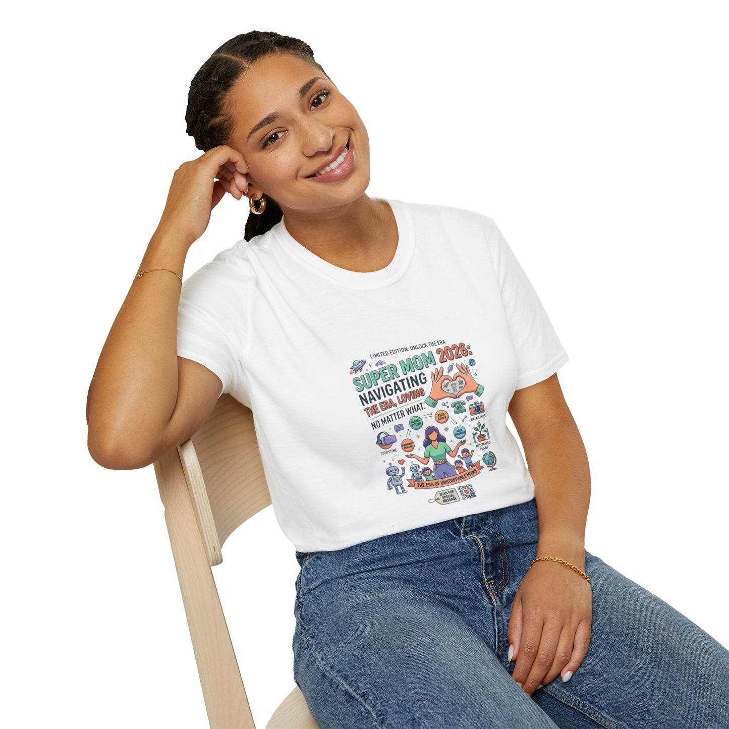 Super Mom 2026 T-Shirt - Navigating the Chaos Mom Life Graphic Tee