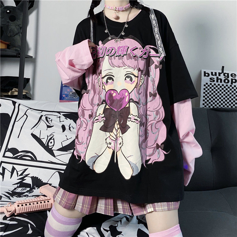 Wild Two-Dimensional Printing Fake Two T-Shirts