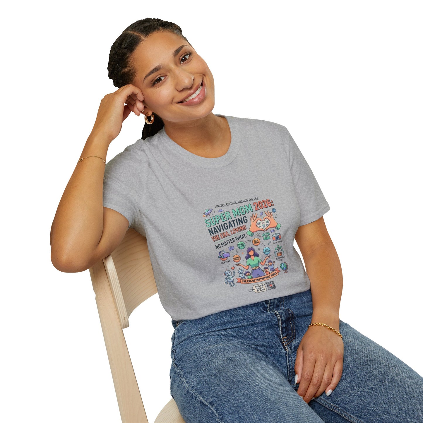 Super Mom 2026 T-Shirt - Navigating the Chaos Mom Life Graphic Tee
