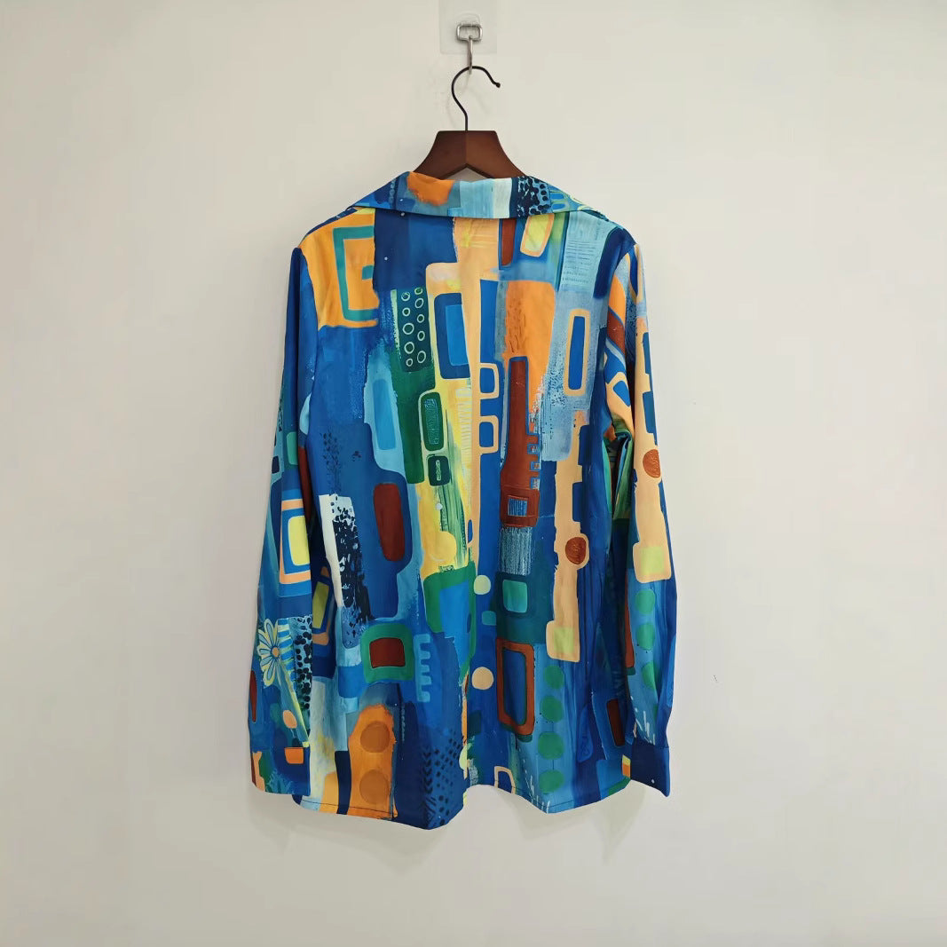Womens 3D Printed Shirts With Floral Patterns