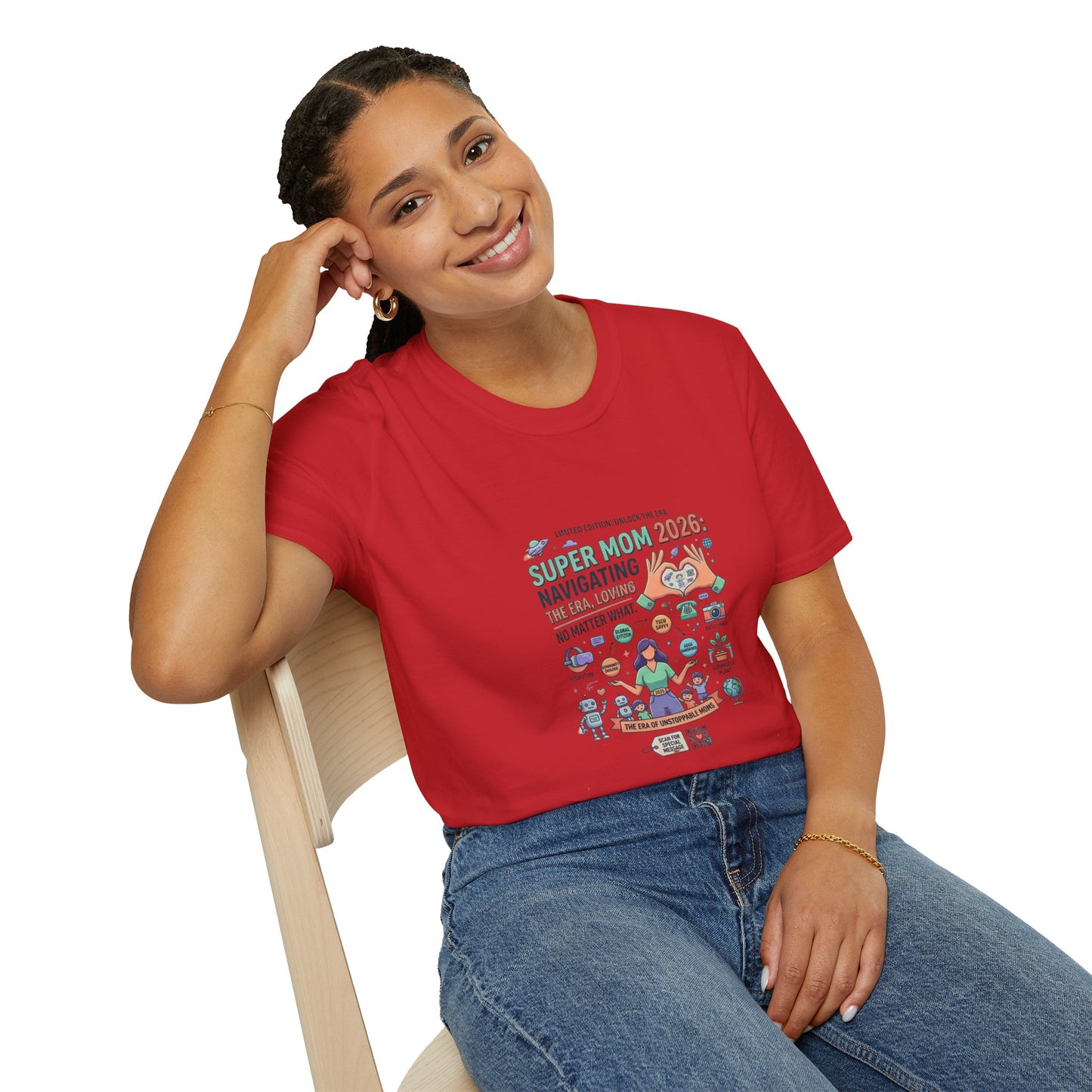 Super Mom 2026 T-Shirt - Navigating the Chaos Mom Life Graphic Tee