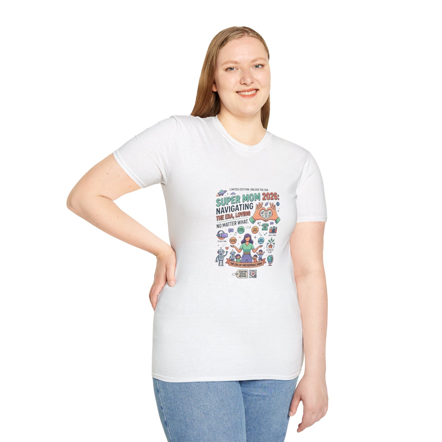 Super Mom 2026 T-Shirt - Navigating the Chaos Mom Life Graphic Tee