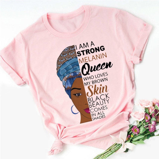 Woman Of Faith Print T-Shirt Team Uniform European And American Fabrics