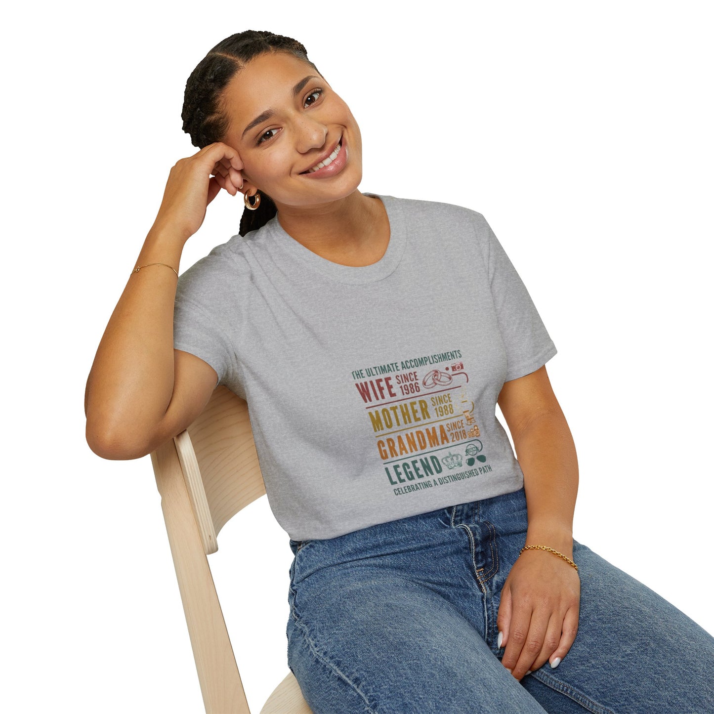 Wife Mother Grandma Legend T-Shirt – Funny Multigenerational Family Tee I Graphic Tee