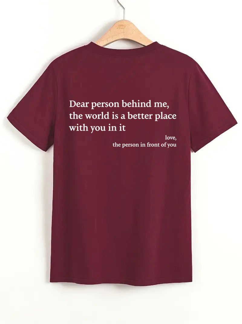 New Fashion Womens Letter T-Shirt