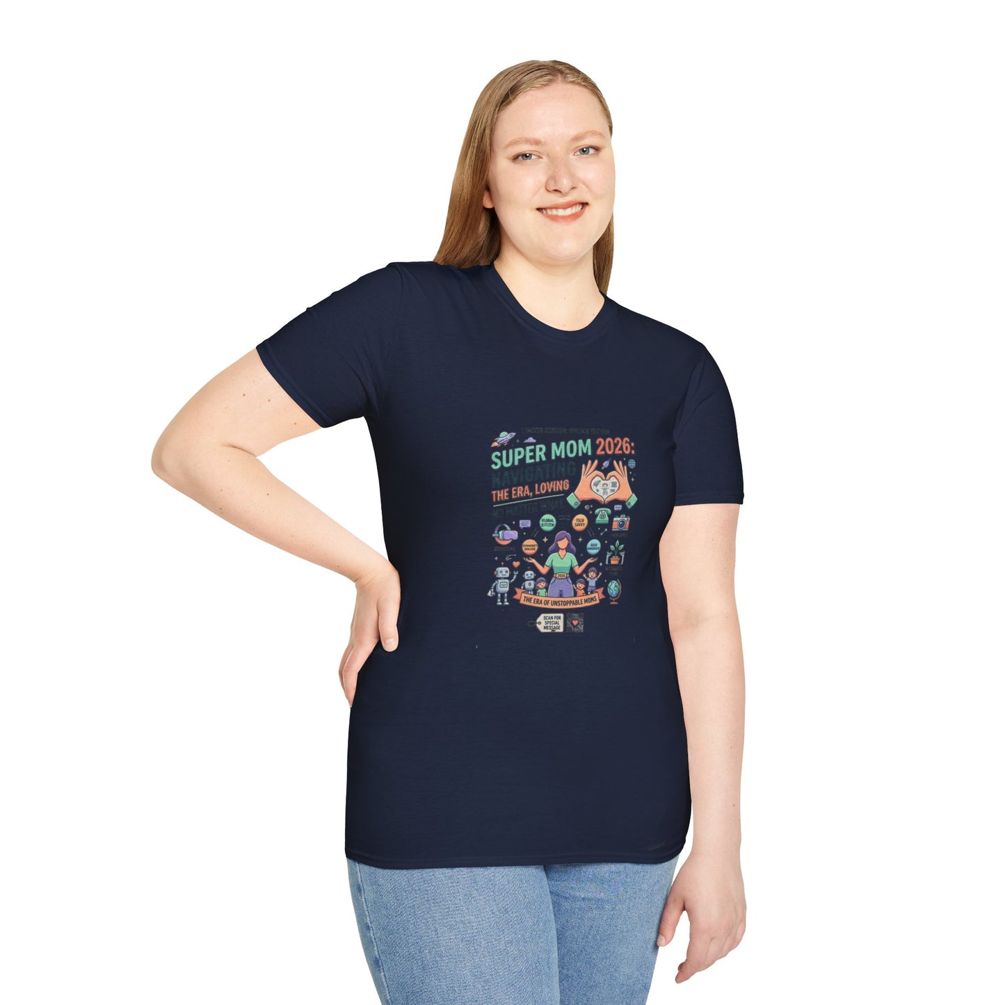 Super Mom 2026 T-Shirt - Navigating the Chaos Mom Life Graphic Tee