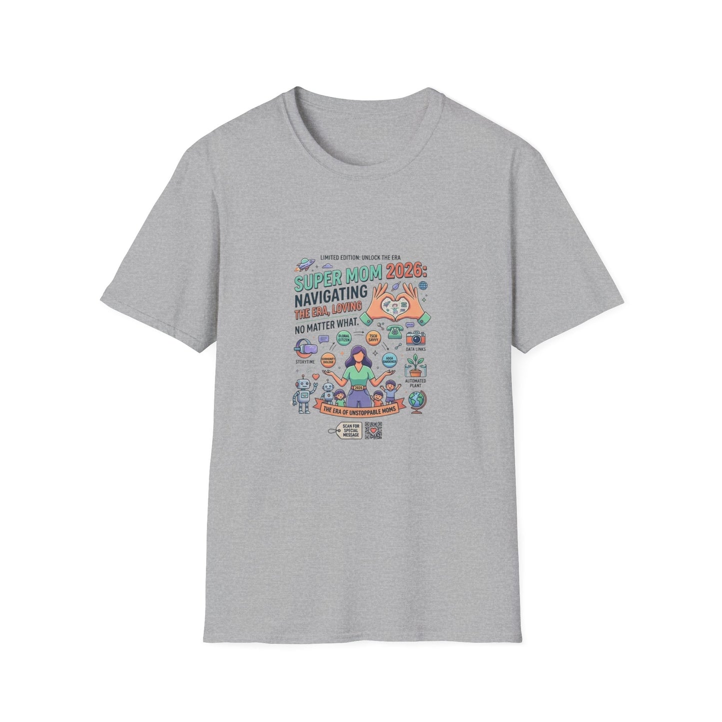 Super Mom 2026 T-Shirt - Navigating the Chaos Mom Life Graphic Tee