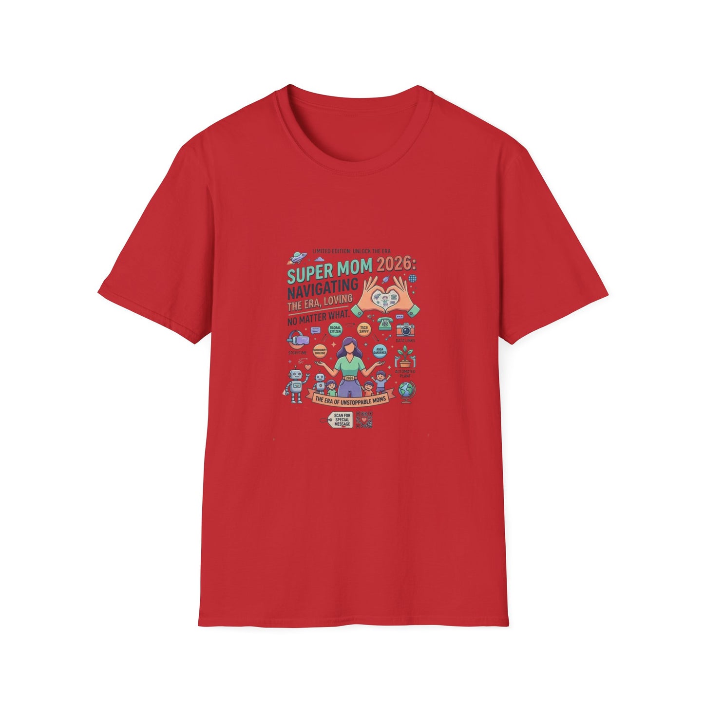 Super Mom 2026 T-Shirt - Navigating the Chaos Mom Life Graphic Tee