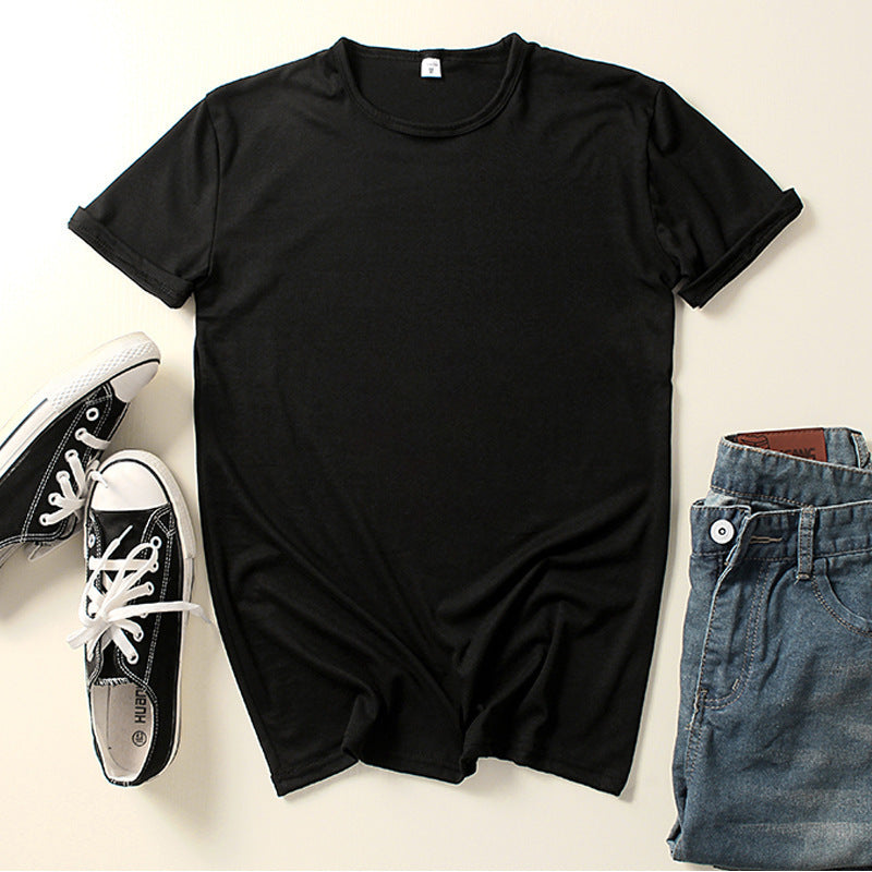 Summer Clothing Crew-neck Blank T-shirts For Men And Women