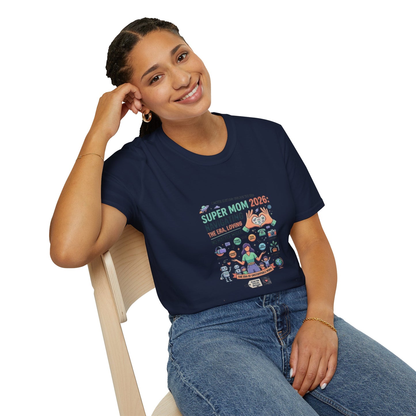 Super Mom 2026 T-Shirt - Navigating the Chaos Mom Life Graphic Tee
