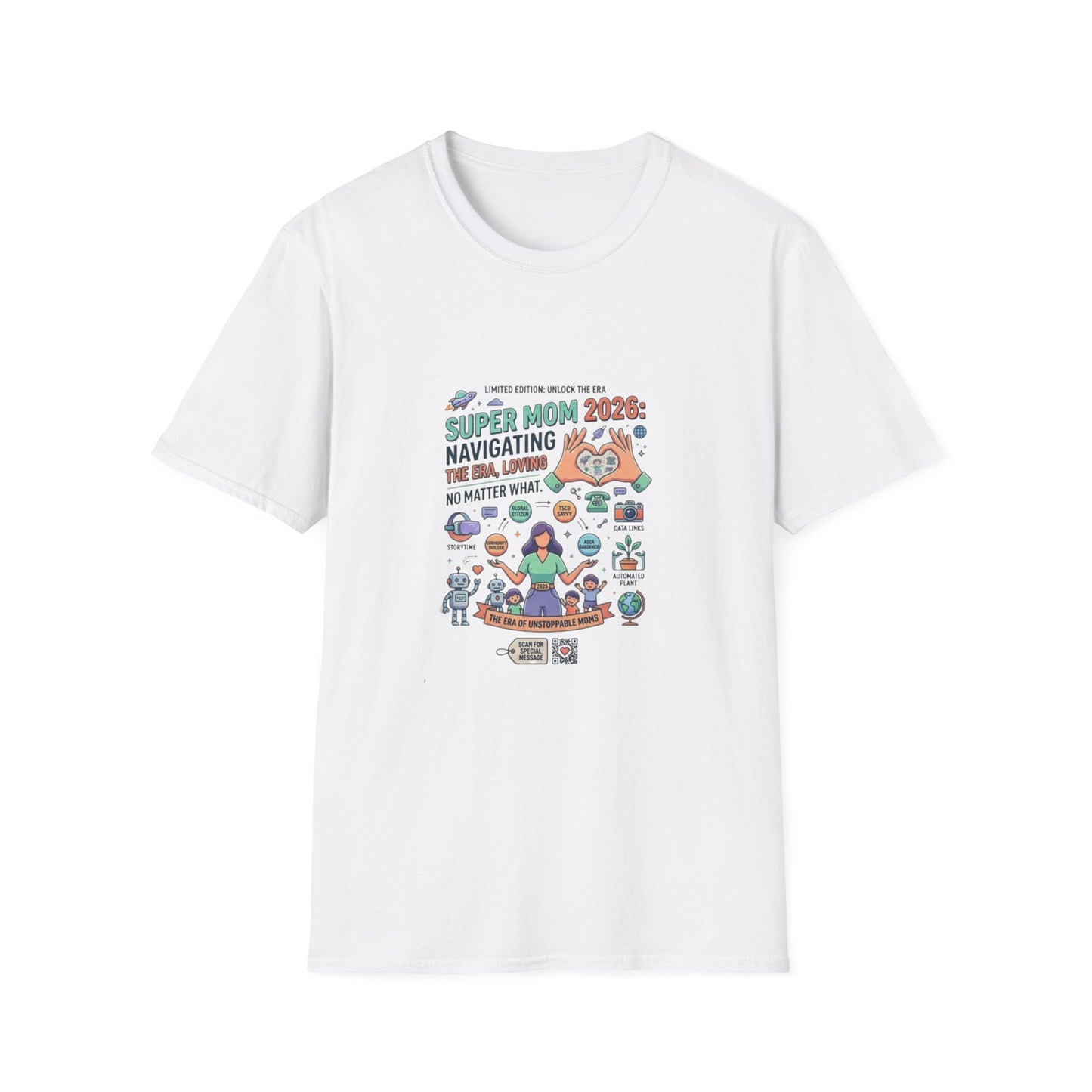 Super Mom 2026 T-Shirt - Navigating the Chaos Mom Life Graphic Tee