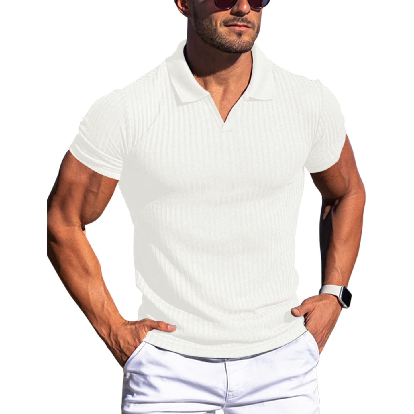 Polo Shirt Lapel V-neck