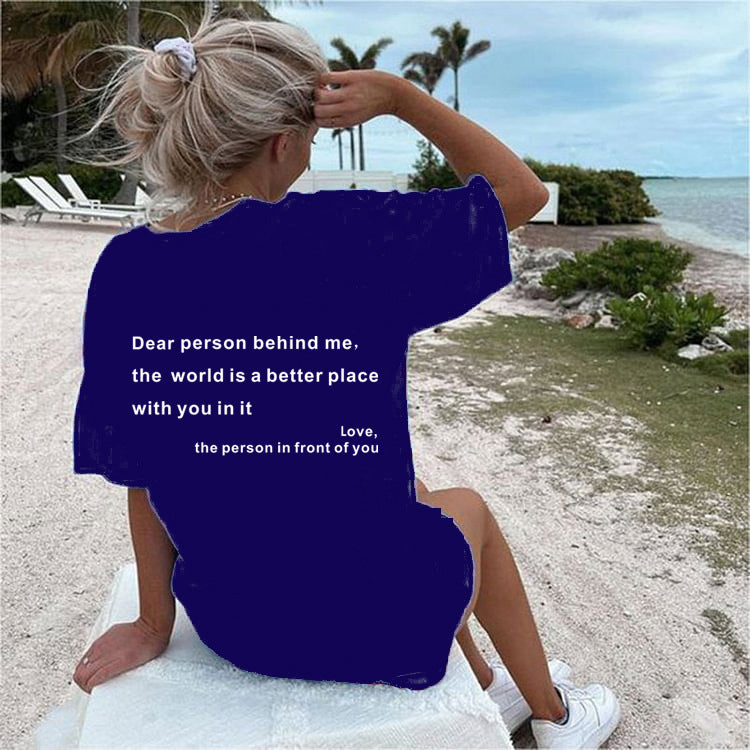 New Fashion Womens Letter T-Shirt