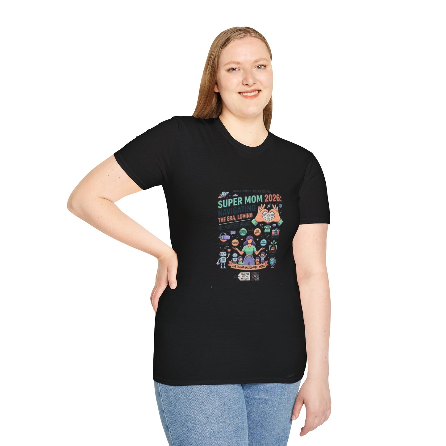 Super Mom 2026 T-Shirt - Navigating the Chaos Mom Life Graphic Tee