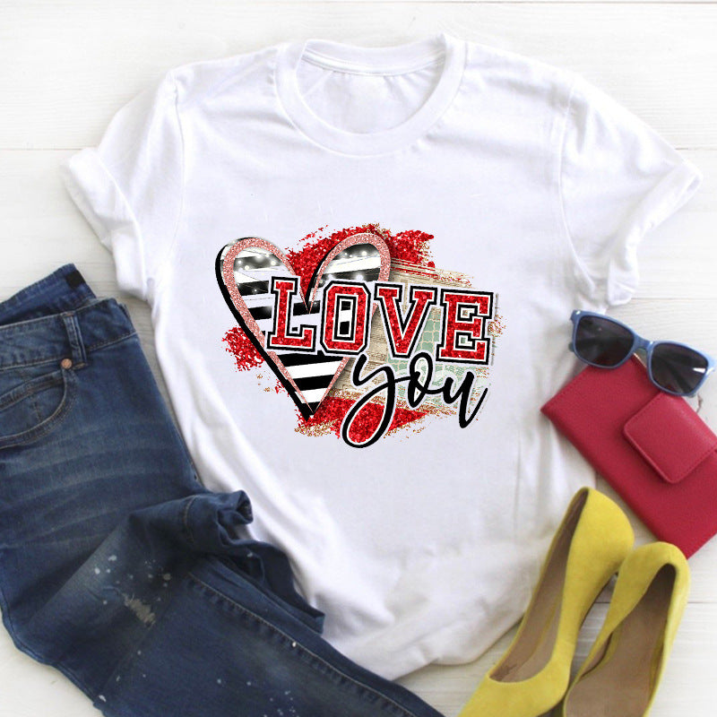 Couple Men's And Women's T-shirts