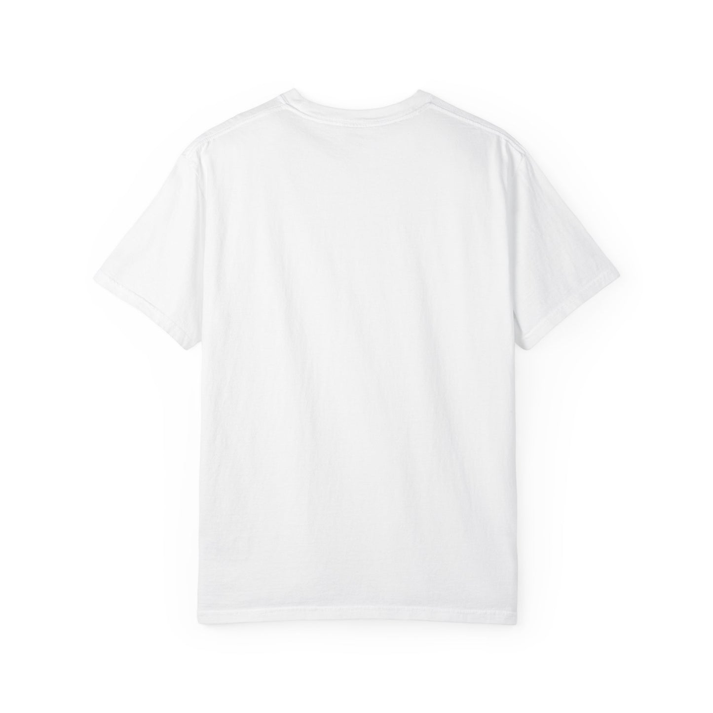 Garment-Dyed Script Chest Tee — 'Personal Motto' Relaxed Cotton T-Shirt