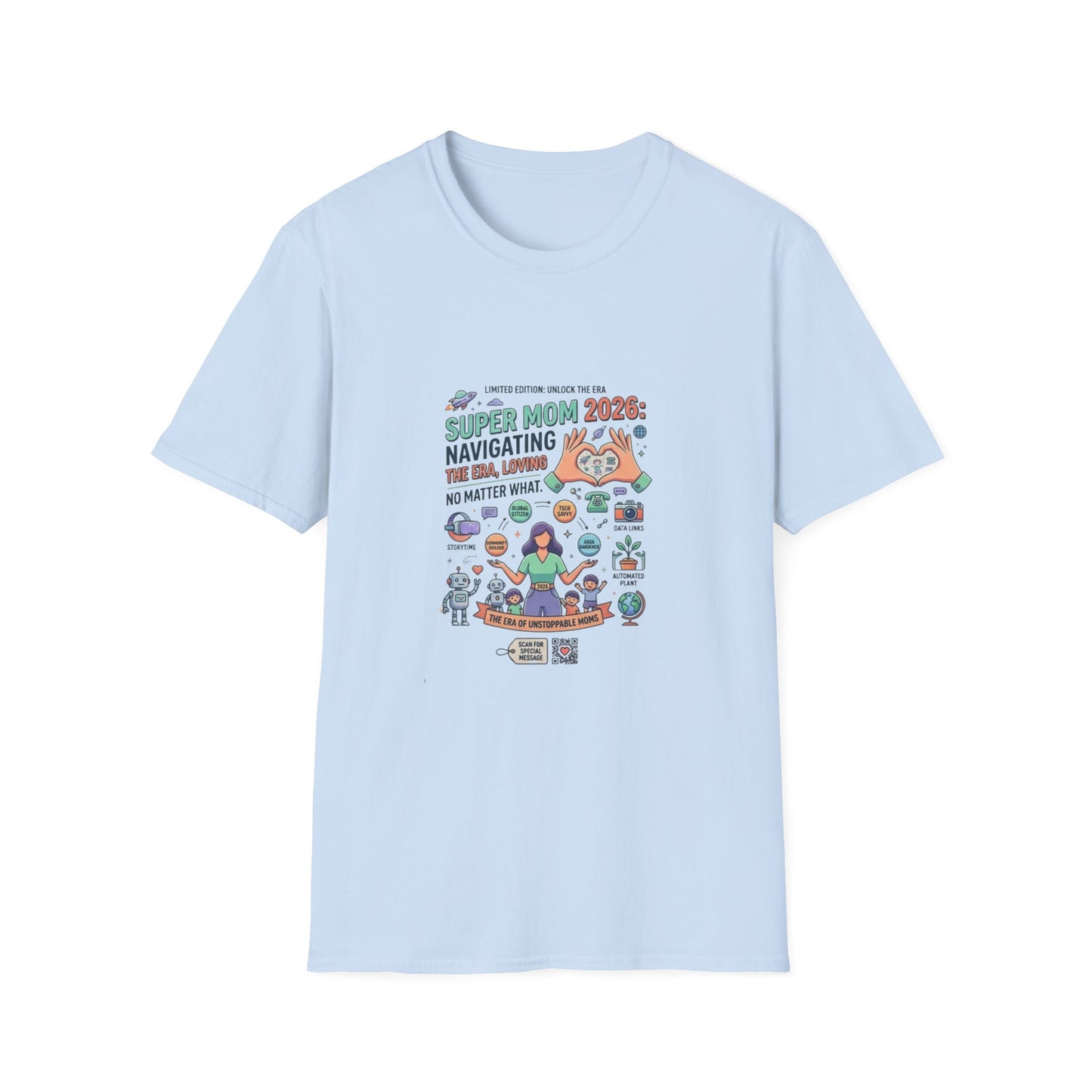 Super Mom 2026 T-Shirt - Navigating the Chaos Mom Life Graphic Tee