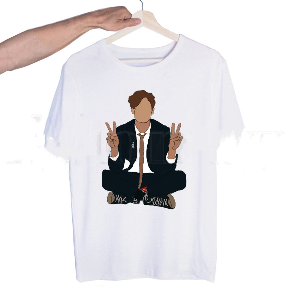 High Street Loose  Men's And Women's Short Sleeve T-Shirts