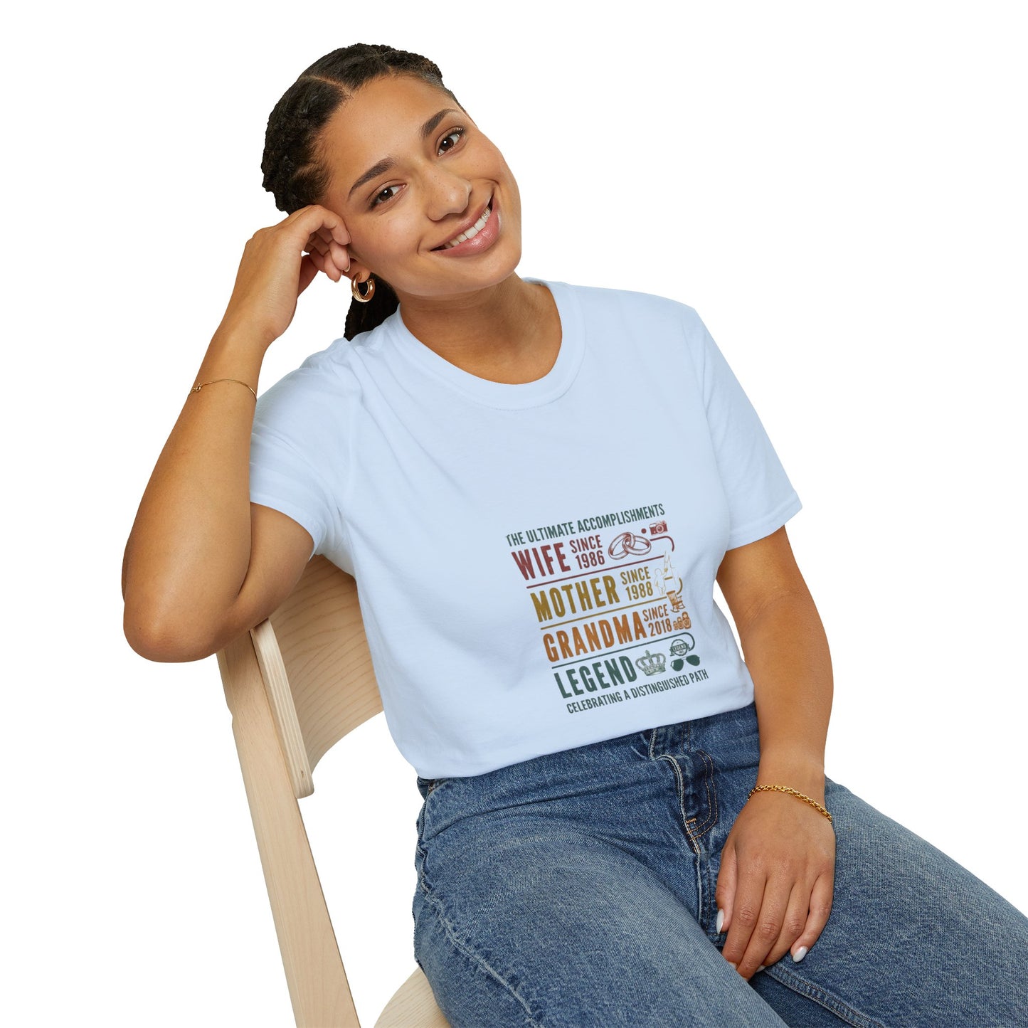 Wife Mother Grandma Legend T-Shirt – Funny Multigenerational Family Tee I Graphic Tee