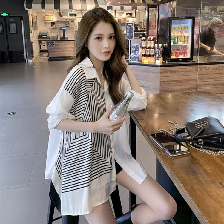 Irregular Design Sense Niche Girls Wear Shirts