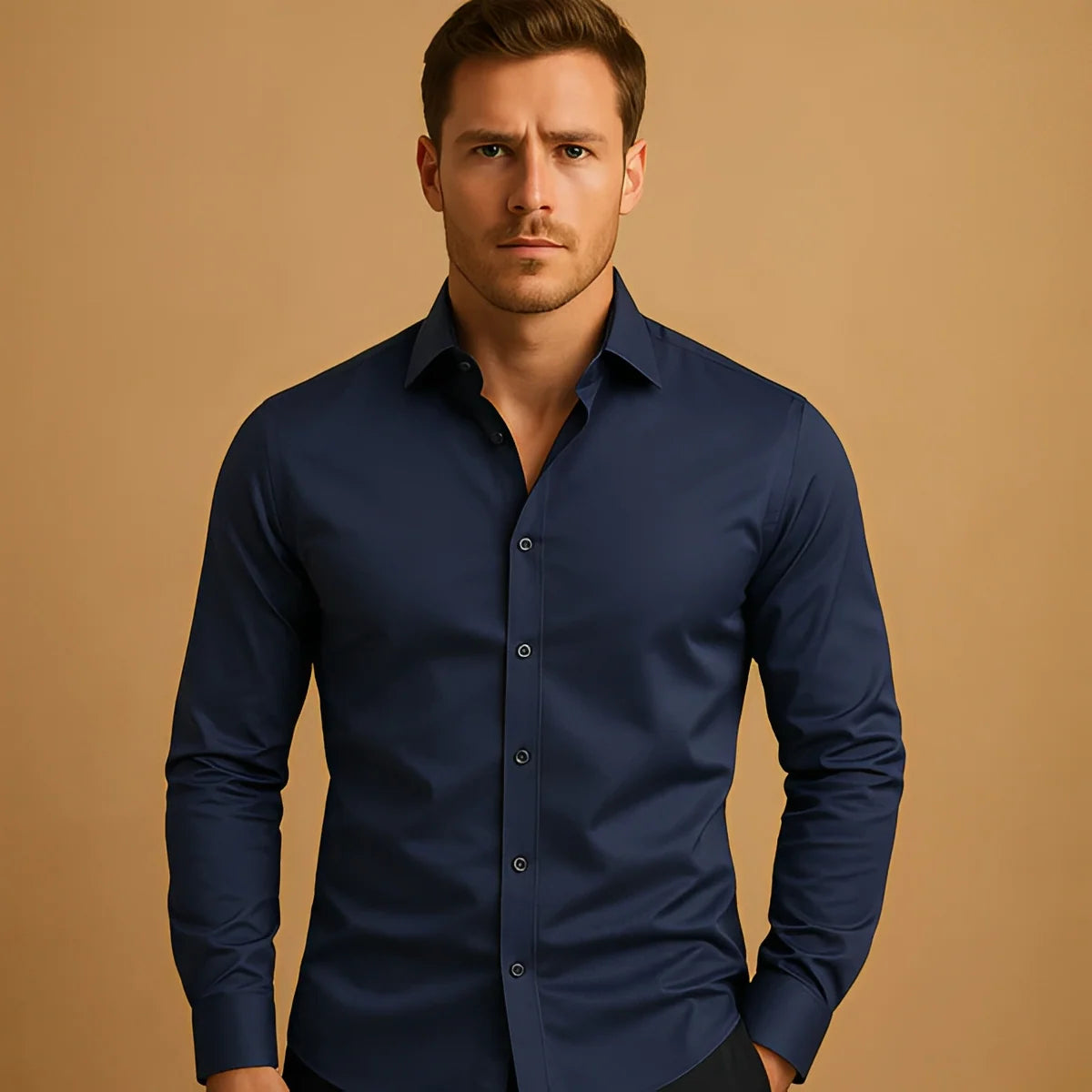 Men's Shirt Business Button Down Shirt