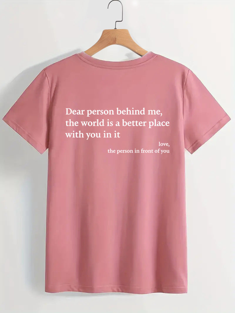 New Fashion Womens Letter T-Shirt
