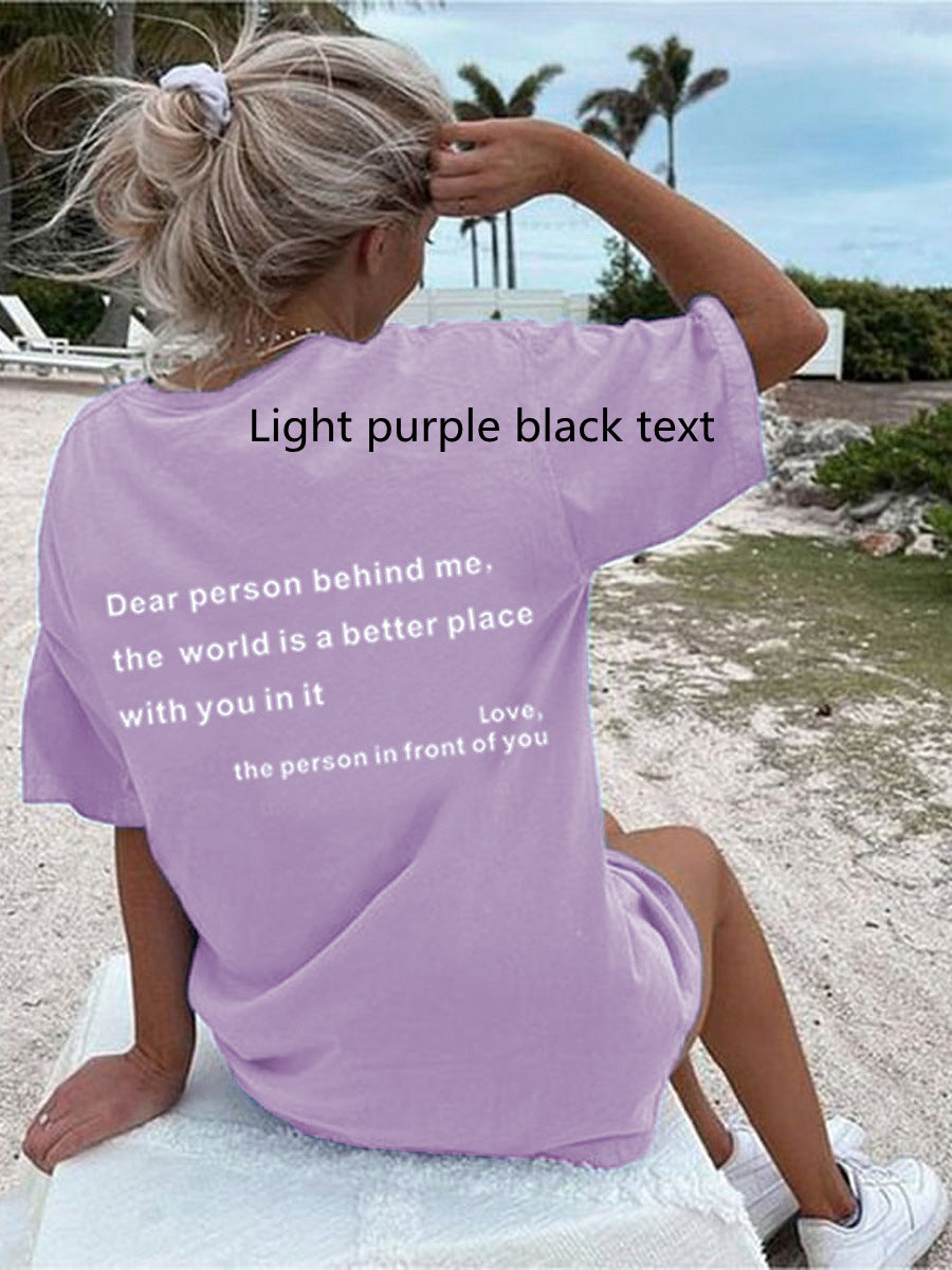New Fashion Womens Letter T-Shirt